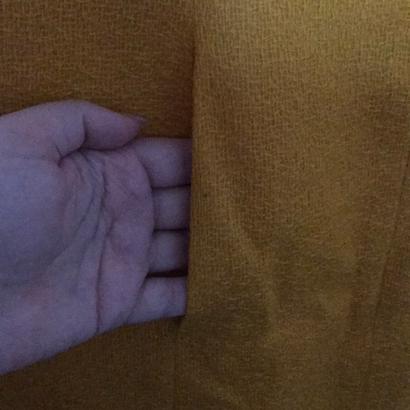 Vintage 1960s Yellow Wool A-Line Dress - Picture 3 of 11